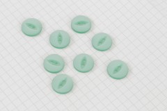Round Fisheye Buttons, Pearlescent Turquoise, 13.75mm (pack of 8)