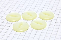 Round Fisheye Buttons, Pearlescent Cream, 16.25mm (pack of 5)