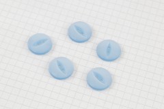 Round Fisheye Buttons, Pearlescent Sky Blue, 16.25mm (pack of 5)