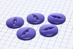 Round Fisheye Buttons, Pearlescent Royal Blue, 16.25mm (pack of 5)