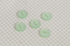 Round Fisheye Buttons, Pearlescent Light Green, 16.25mm (pack of 5)