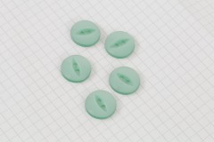 Round Fisheye Buttons, Pearlescent Turquoise, 16.25mm (pack of 5)