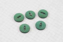Round Fisheye Buttons, Pearlescent Emerald, 16.25mm (pack of 5)