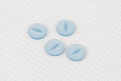 Round Fisheye Buttons, Pearlescent Sky Blue, 18.75mm (pack of 4)