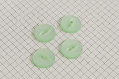 Round Fisheye Buttons, Pearlescent Light Green, 18.75mm (pack of 4)
