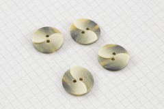 Round Flat Buttons, Tortoiseshell, 20mm (pack of 4)