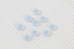 Round Crimp Edge Buttons, Baby Blue, 11.25mm (pack of 9)
