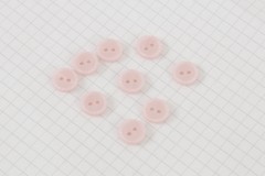 Round Crimp Edge Buttons, Lilac, 11.25mm (pack of 9)