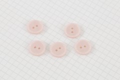 Round Crimp Edge Buttons, Lilac, 15mm (pack of 5)