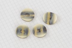 Round Faded Tortoiseshell Buttons, Brown, 20mm (pack of 4)