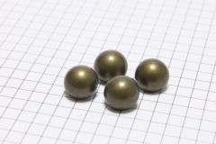 Round Half Ball Buttons, Bronze, 11.25mm (pack of 4)