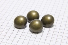 Round Half Ball Buttons, Bronze, 15mm (pack of 4)
