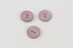 Round Shell Buttons, Lilac, 20mm (pack of 3)