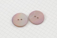 Round Shell Buttons, Lilac, 22.5mm (pack of 2)