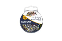 Korbond - Professional Glass Headed Pins, 30mm x 0.60mm, 10g