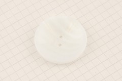 King Cole BT202 - 'Tonal' - Plastic Button, 2 Hole, Cream, 34mm