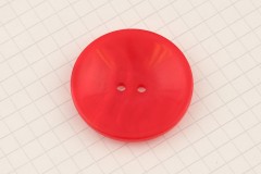 King Cole BT212 - 'Tonal' - Plastic Button, 2 Hole, Red, 34mm