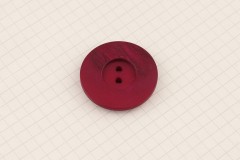 King Cole BT247 - 'Riot' - Round Button, 2 Hole, Claret, 34mm