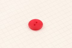 King Cole BT263 - 'Big Value' - Plastic Button, 2 Hole, Red, 15mm