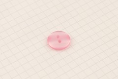 King Cole BT265 - 'Big Value' - Plastic Button, 2 Hole, Pink, 15mm