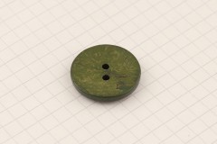 King Cole BT370 - 'Corona' - Round Button, 2 Hole, Green, 23mm