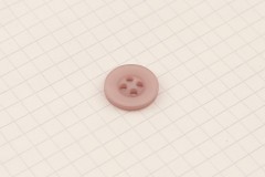 King Cole BT410 - 'Timeless' - Round Button, Plastic, 4 Hole, Pearl, 15mm