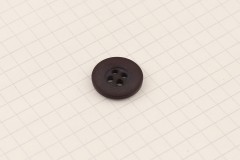 King Cole BT415 - 'Timeless' - Round Button, Plastic, 4 Hole, Brown, 15mm