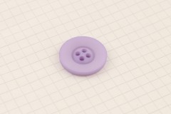 King Cole BT420 - 'Timeless' - Round Button, Plastic, 4 Hole, Lilac, 23mm