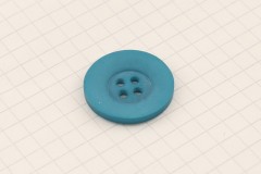 King Cole BT423 - 'Timeless' - Round Button, Plastic, 4 Hole, Petrol, 23mm