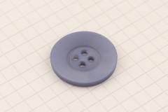 King Cole BT424 - 'Timeless' - Round Button, Plastic, 4 Hole, Silver, 23mm
