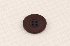 King Cole BT428 - 'Timeless' - Round Button, Plastic, 4 Hole, Brown, 23mm