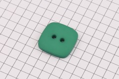 King Cole BT462 - 'Cottonsoft' - Square Button, Plastic, 2 Hole, Green, 36 ligne, 23mm