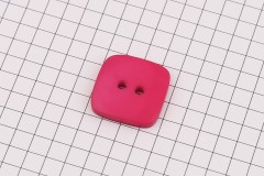 King Cole BT464 - 'Cottonsoft' - Square Button, Plastic, 2 Hole, Pink, 36 ligne, 23mm