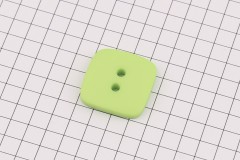 King Cole BT466 - 'Cottonsoft' - Square Button, Plastic, 2 Hole, Lime, 36 ligne, 23mm
