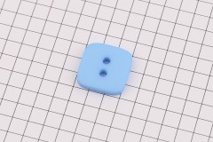 King Cole BT482 - 'Cottonsoft' - Square Button, Plastic, 2 Hole, Sky, 30 ligne, 19mm