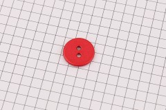 King Cole BT505 - 'Fjord' - Round Button, Glitter Plastic, 2 Hole, Red, 24 ligne, 15mm