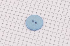 King Cole BT507 - 'Fjord' - Round Button, Glitter Plastic, 2 Hole, Blue, 32 ligne, 20mm
