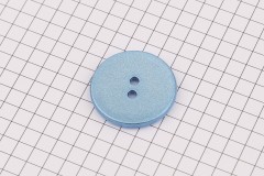 King Cole BT513 - 'Fjord' - Round Button, Glitter Plastic, 2 Hole, Blue, 40 ligne, 25mm