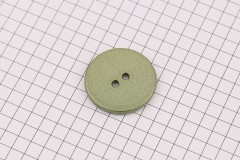 King Cole BT514 - 'Fjord' - Round Button, Glitter Plastic, 2 Hole, Green, 40 ligne, 25mm