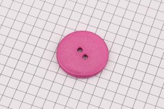 King Cole BT516 - 'Fjord' - Round Button, Glitter Plastic, 2 Hole, Bright Pink, 40 ligne, 25mm