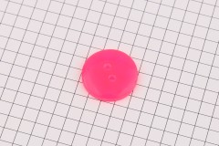 King Cole BT533 - 'Jitterbug' - Round Button, Plastic, 2 Hole, Neon Pink, 32 ligne, 20mm