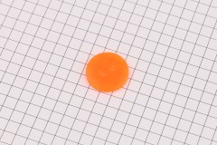 King Cole BT538 - 'Jitterbug' - Round Button, Plastic, 2 Hole, Neon Orange, 28 ligne, 18mm