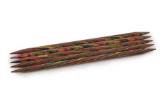 KnitPro Double Point Knitting Needles - Symfonie Wood - 20cm (8mm)