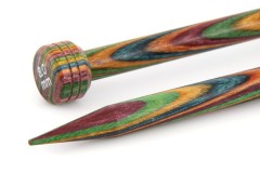 KnitPro Single Point Knitting Needles - Symfonie Wood - 25cm (8.00mm)