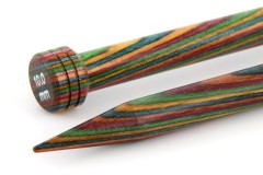 KnitPro Single Point Knitting Needles - Symfonie Wood - 25cm (10.00mm)