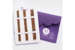 KnitPro Double Point Knitting Needles - Symfonie Wood - 15cm Set