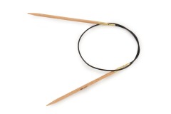 KnitPro Fixed Circular Knitting Needles - Basix Beech - 60cm (4mm)