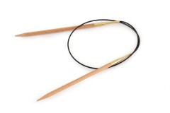 KnitPro Fixed Circular Knitting Needles - Basix Beech - 60cm (5mm)