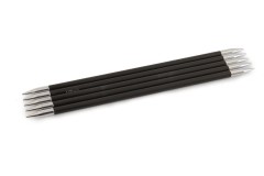 KnitPro Double Point Knitting Needles - Karbonz - 20cm (6.00mm)
