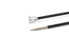 KnitPro Single Point Knitting Needles - Karbonz - 25cm (3.00mm)